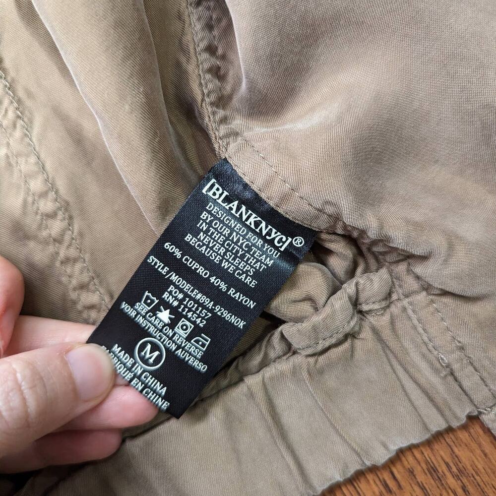 BlankNYC Faux Silk Bomber Jacket M - Picture 6 of 7